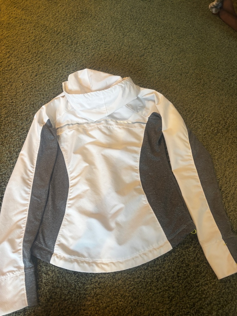 Avalanche White Jacket with Neon Yellow Trim